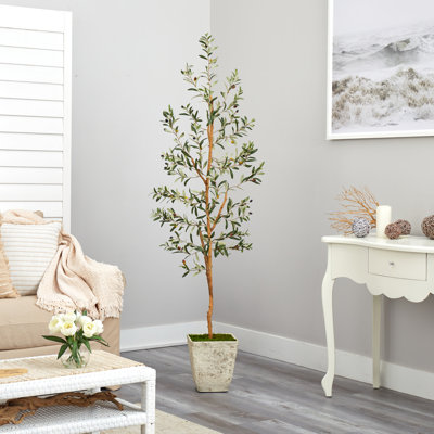 Olive artificielle 70 po en pot