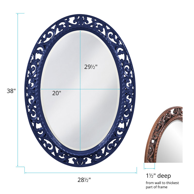 Miroir d'appoint Hillpoint, Bleu marine