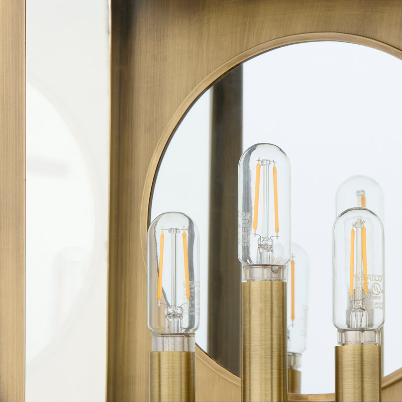 Concord Solid Brass Flush Mounted Sconce