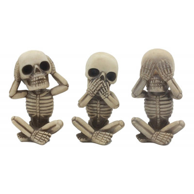 Ensemble de figurine 3 pièces gothic alchemy fantaisiste voir ecouter n’a pas de bébé Darabont