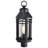 Ablakat - 1 Light Post Top - Matte Black with Clear Seeded Glass