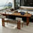 Light-walnut Rectangular Solid Wood desk-1400019437