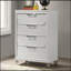 Commode 5 pièces Contemporary Glam Pearl White