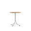 Aribeth Teak Round Metal Base Dining Table