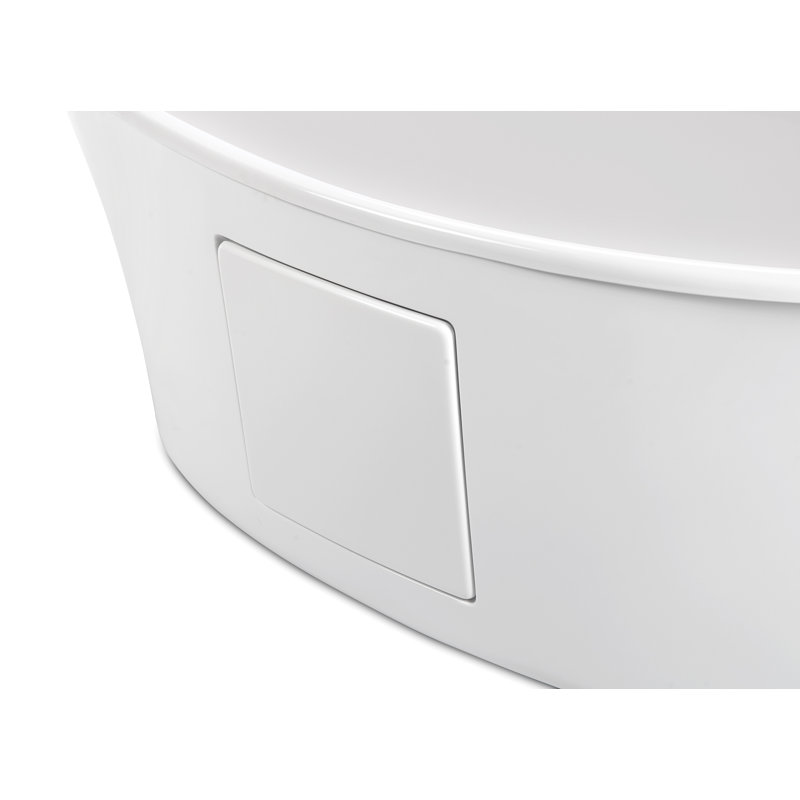 MTI Solutions 60" Freestanding Air Bathtub, DoloMatte® Matte White