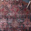 Tucson Vintage Look Machine Washable Non-Slip Area Rug in Red, Navy & Beige-869050929