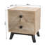 Carty 48cm W Solid Wood Bedside Table