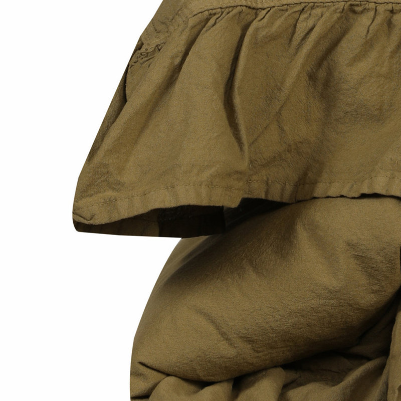 Ensemble de housse de couette 100% coton Landwehr, Housse de couette simple + 1 taie d'oreiller 24 po, Vert olive