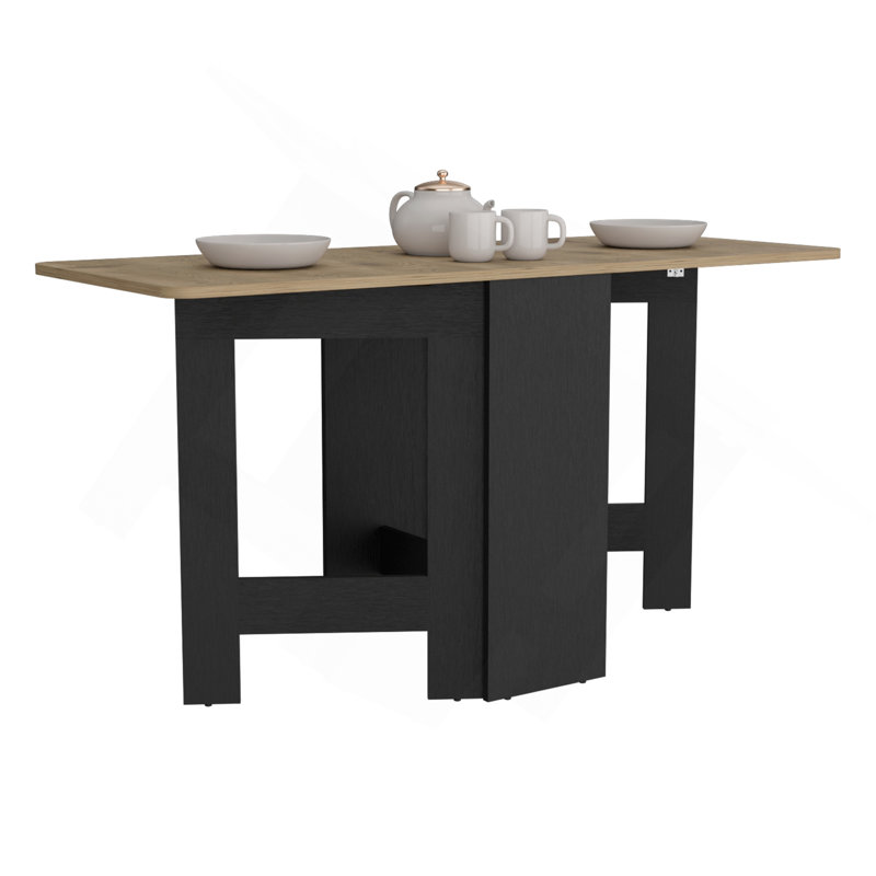 Table pliante Gateleg compacte et compacte