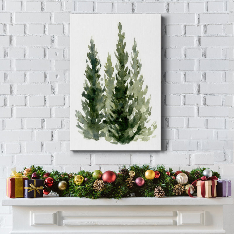 Simple Evergreen II sur toile, H 18 po x l 12 po x P 1,5 po