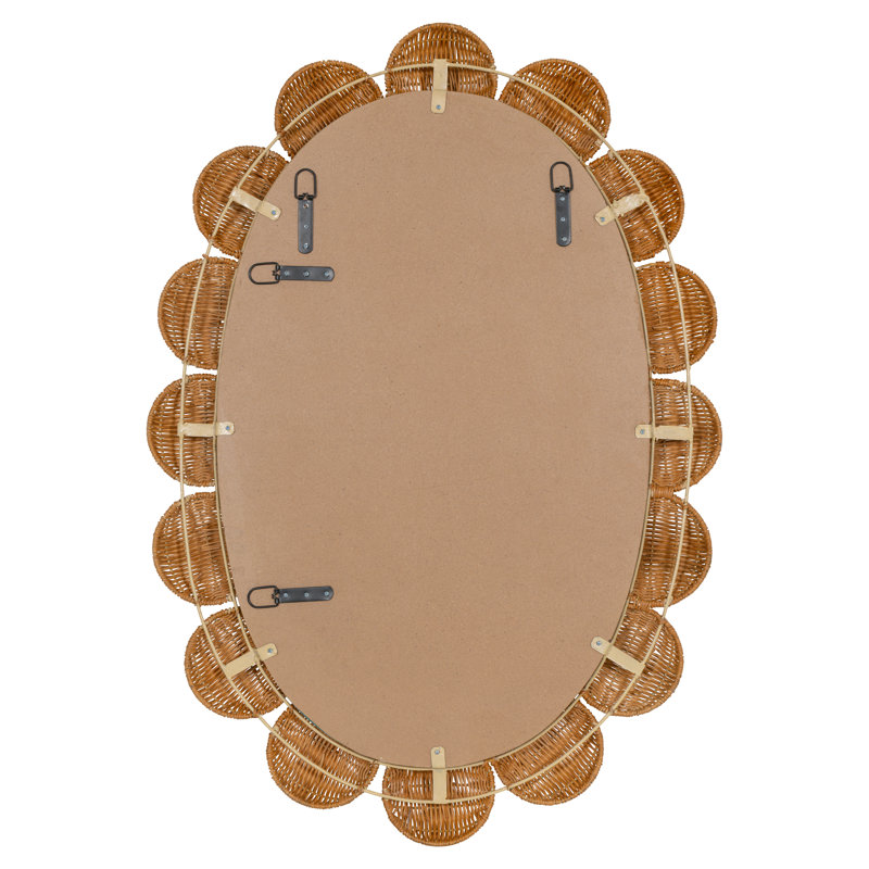 Oval Bamboo / Rattan Mirror