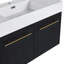 Meuble-lavabo simple 35,4 po avec plateau en résine Andropolis