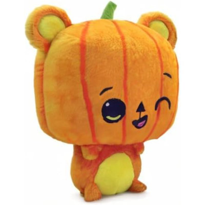 Animal en peluche doux, ours citrouille d'Halloween