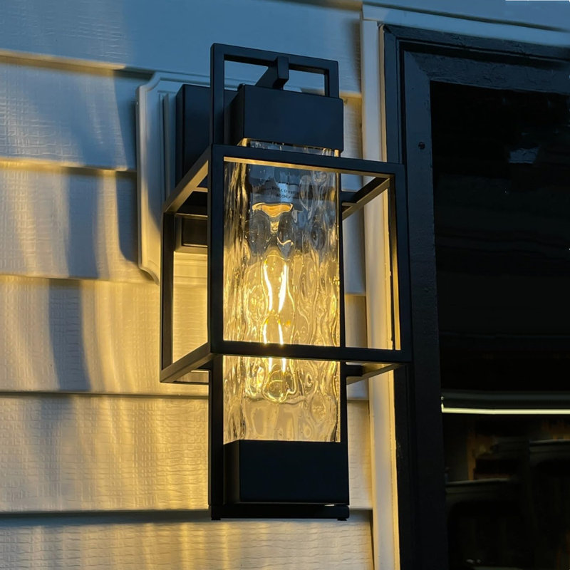Outdoor Wall Light Dusk To Dawn Wall Sconce Waterproof Porch Lighting (bulb Included)