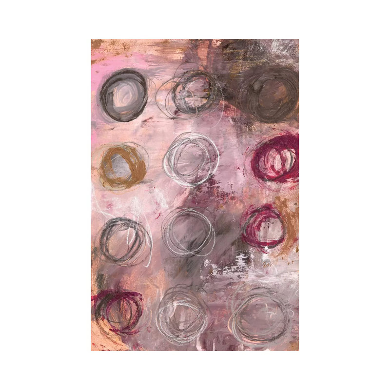 Sister Circles (Little Gem Cicles) by Deb Chaney - Print on Canvas, 101.6 cm H x 66.04 cm W x 1.91 cm D, Wrapped Canvas