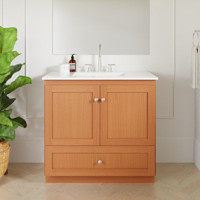 Meuble-lavabo blanc l 37 po x P 22 po x H 35 po Shaker
