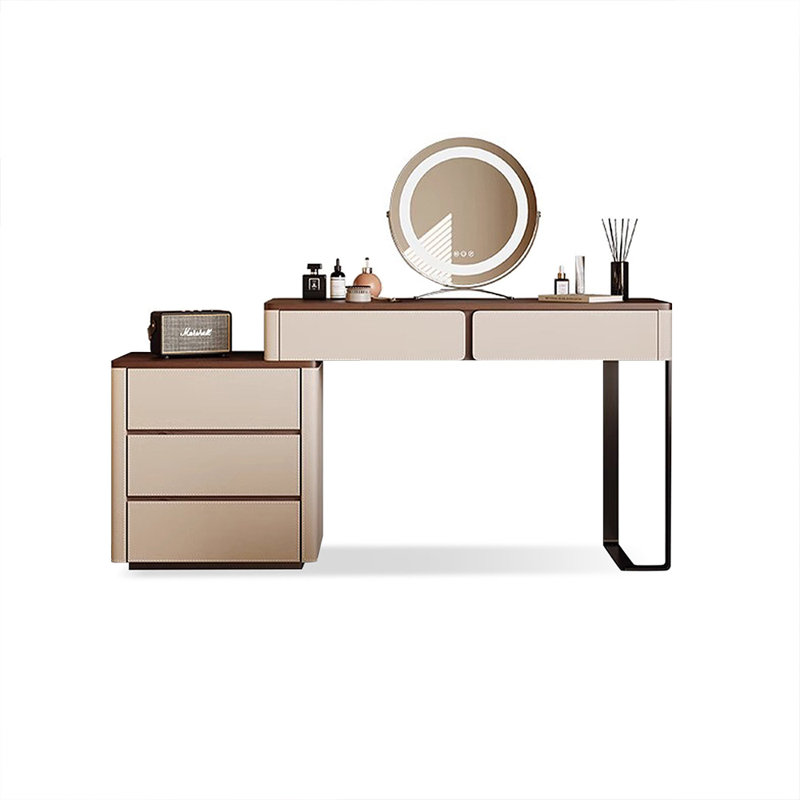 Makeup Vanity with Light mirror,5 drawers
