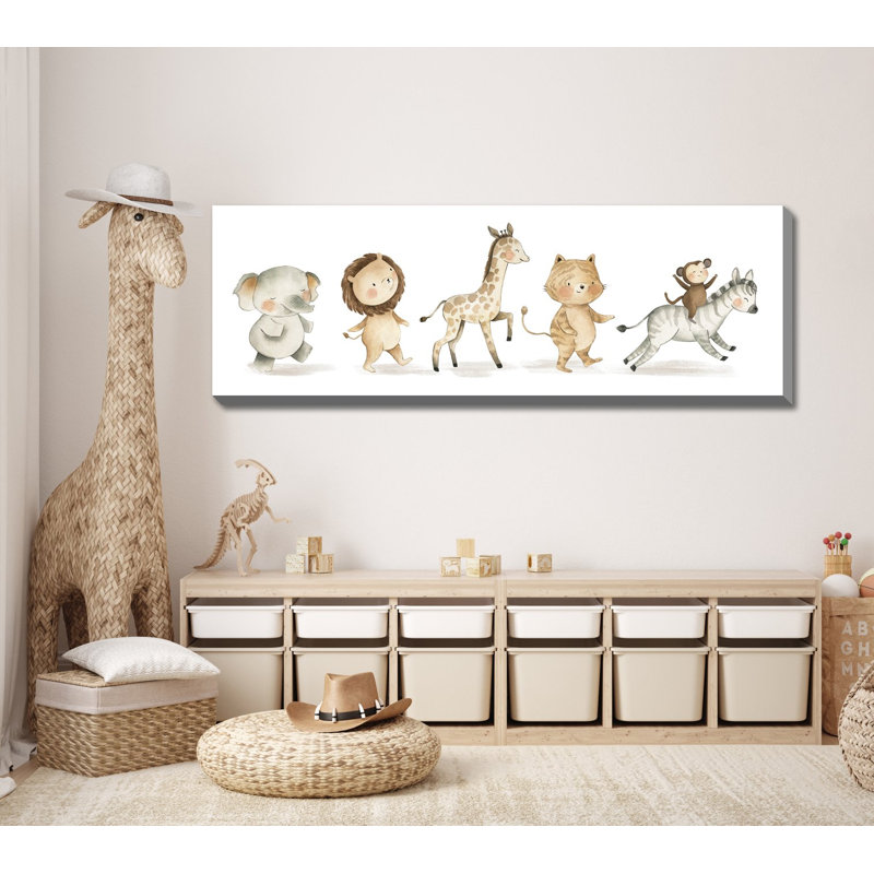 Art mural sur toile Safari, Sans cadre, H 12 po x l 36 po