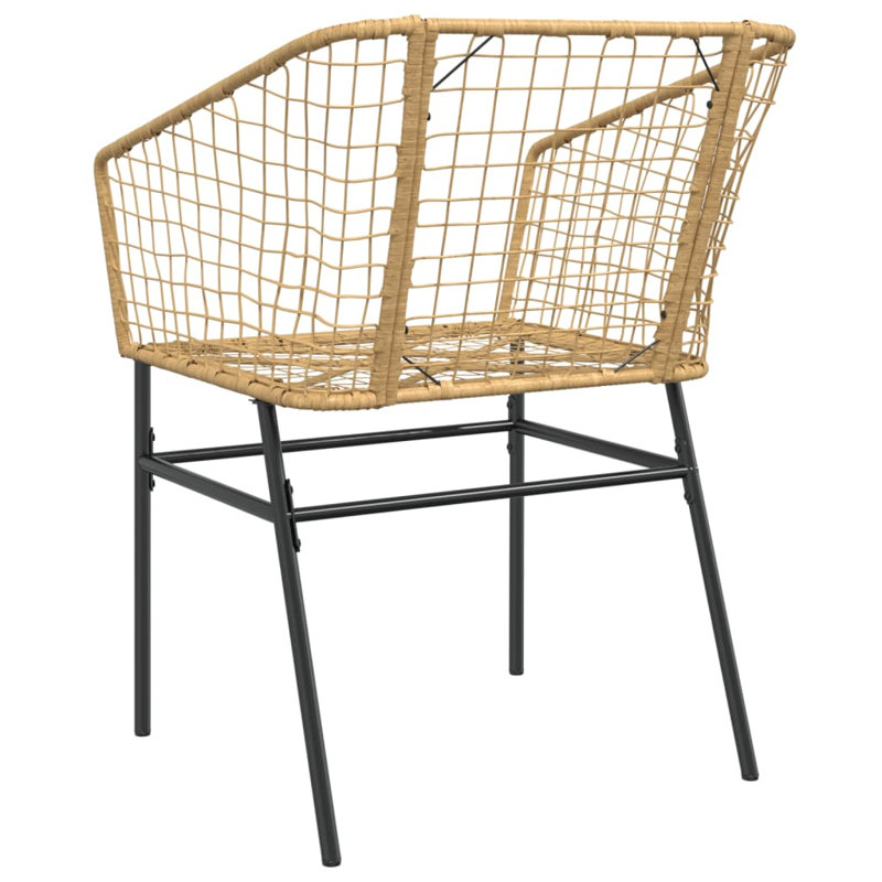 Allexandra Patio Dining Accent Chair, Brown