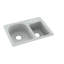 Évier de cuisine à double cuve 25 "L x 18" l 25 "-38293714-38293702
