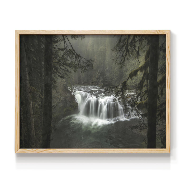 Misty -Framed Print - Restickable, Natural, 11" H x 14" W