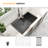 33 " L Undermount Single Bowl Stainless Steel Kitchen Sink