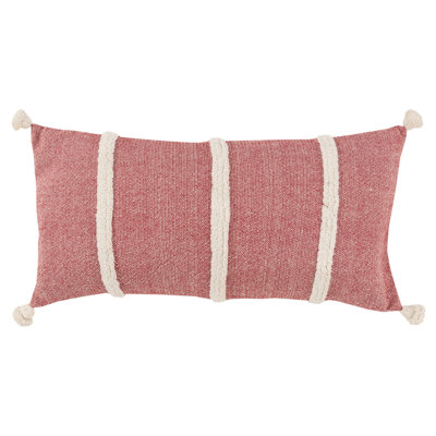 Tassels Cotton Reversible Throw Pillow