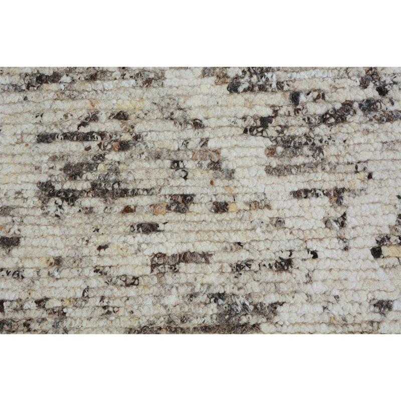 Wool Geometric Area Rug in Beige/Brown/Natural, Rectangle 10' x 14'