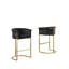 Tabouret de bar Maebelle en velours 29 po (Chaise simple)-1366281456-1366281457