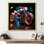 Pop Art Motor Cycle sur impression sur toile