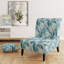 Fauteuil de chambre rembourré de style tropical Azure Azure