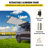 VEVOR 74.4'' Fabric Cover Retractable Side Awning-88465665-88465666