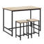 Ensemble de table de bar à hauteur de comptoir 3 pièces Industrial