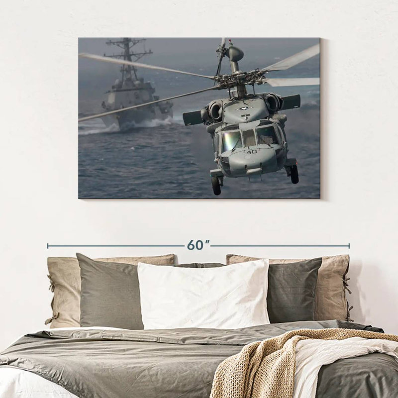 Mait Knighthawk Helicopter, 32" H x 48" W