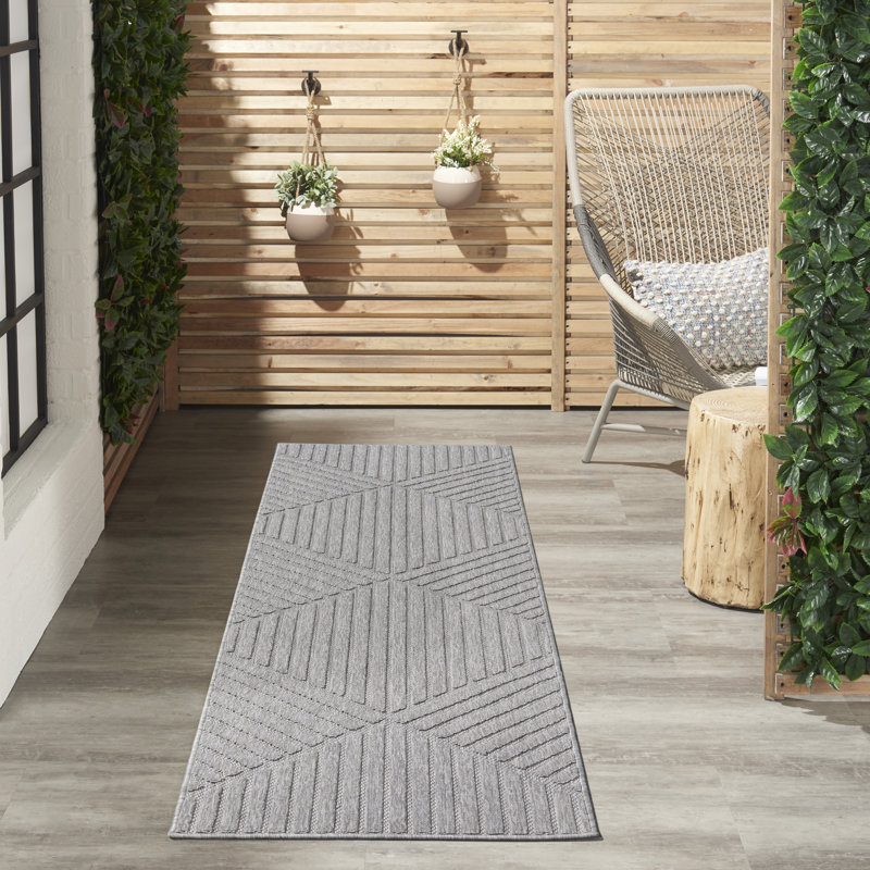 Cozumel Geometric Indoor / Outdoor Area Rug, Runner 66 x 229cm