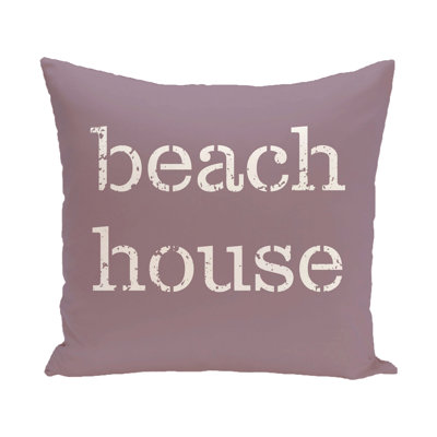 Beach House Square Pillow Cover & Insert