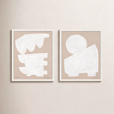 Gallman "Modules in White" 2-Piece Print Set