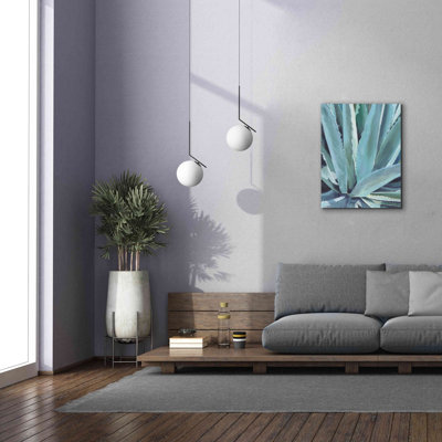 «Blue Agave» par Alana Clumeck, art mural sur toile de Dakota Fields