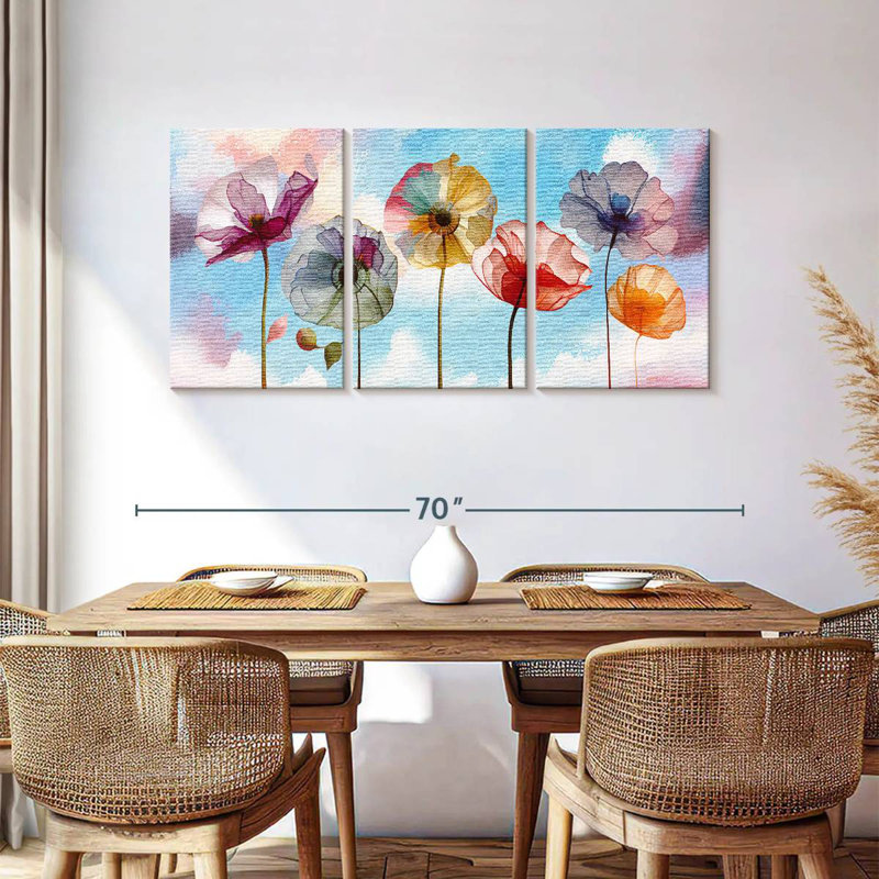 Harnek Spring Momentum Poppies In Bloom I, H 30 po x l 62 po