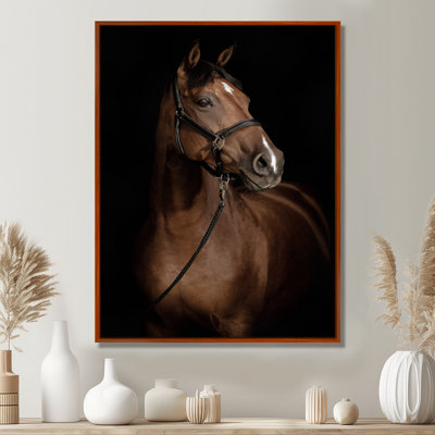 Horse Portrait - Reproduction de photographie d'animaux sur toile tendue