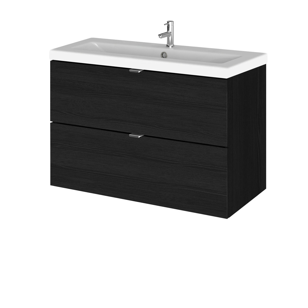 Fusion Single Bathroom Vanity with Integrated Vitreous China Basin