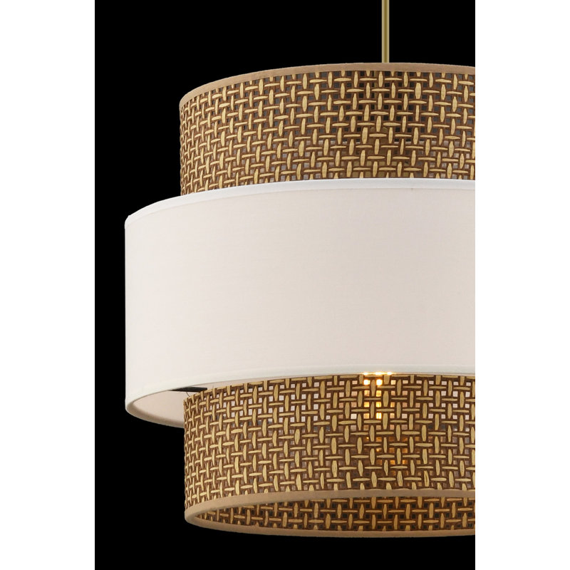 Chandelier, Beige / Blanc