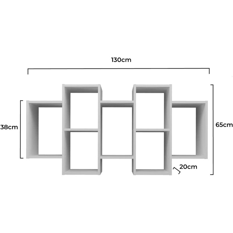 Michigamme 7 Piece Bracket Shelf