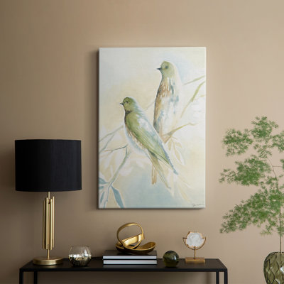 LoveBirdsPaintingonWrappedCanvas -Gallery Wrapped Cavas