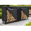 Housse de support en bois de chauffage robuste et imperméable, protecteur de rangement pour bûches en tissu Oxford 600D avec fermeture à boucle sécurisée pour une protection toutes saisons