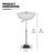 Cleethorpes Outdoor LED Rechargeable Light Up Bar Table Pub Table Adjustable Height w/Remote