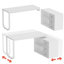 Akirah L-Shaped Metal Base Writing Desk-863877994-863877996
