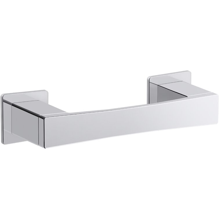 KOHLER Parallel Vibrant Brushed Nickel Wall Mount Single Post Toilet Paper  Holder in the Toilet Paper Holders department at