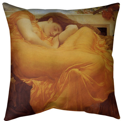 Coussin flamme juin