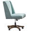 Chaise de bureau pivotante en chenille Mellins-2027826997
